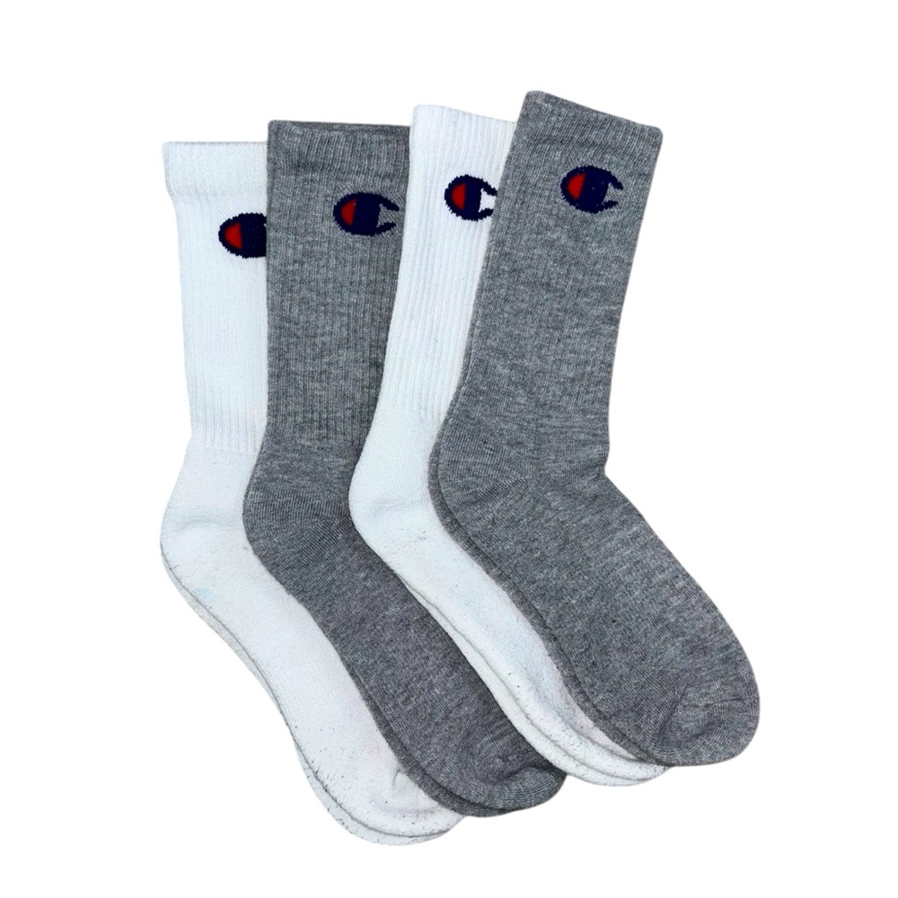 Champion Tube Socks White Gray Size 7-10 Women’s Like New